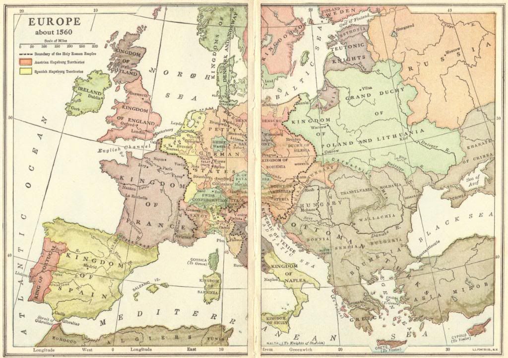 Map Of Europe Reformation