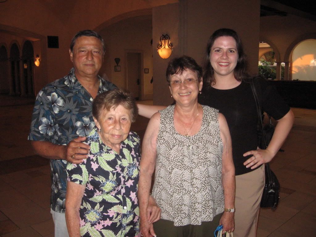 Louis, Rosa, Sandra, and me at Rosen Shingle Creek Resort
