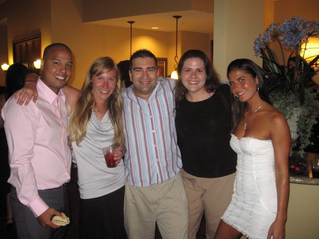 Anthony, Carrie, Rafael, me, and Jessica at the class reunion