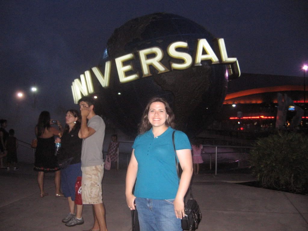 Me outside of the Universal Globe