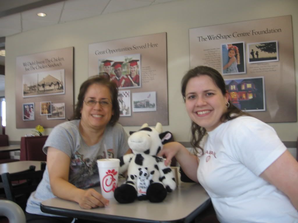 Me and Virginia with the cows