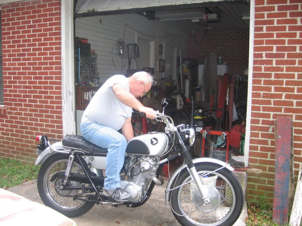Dad and his motorcycle