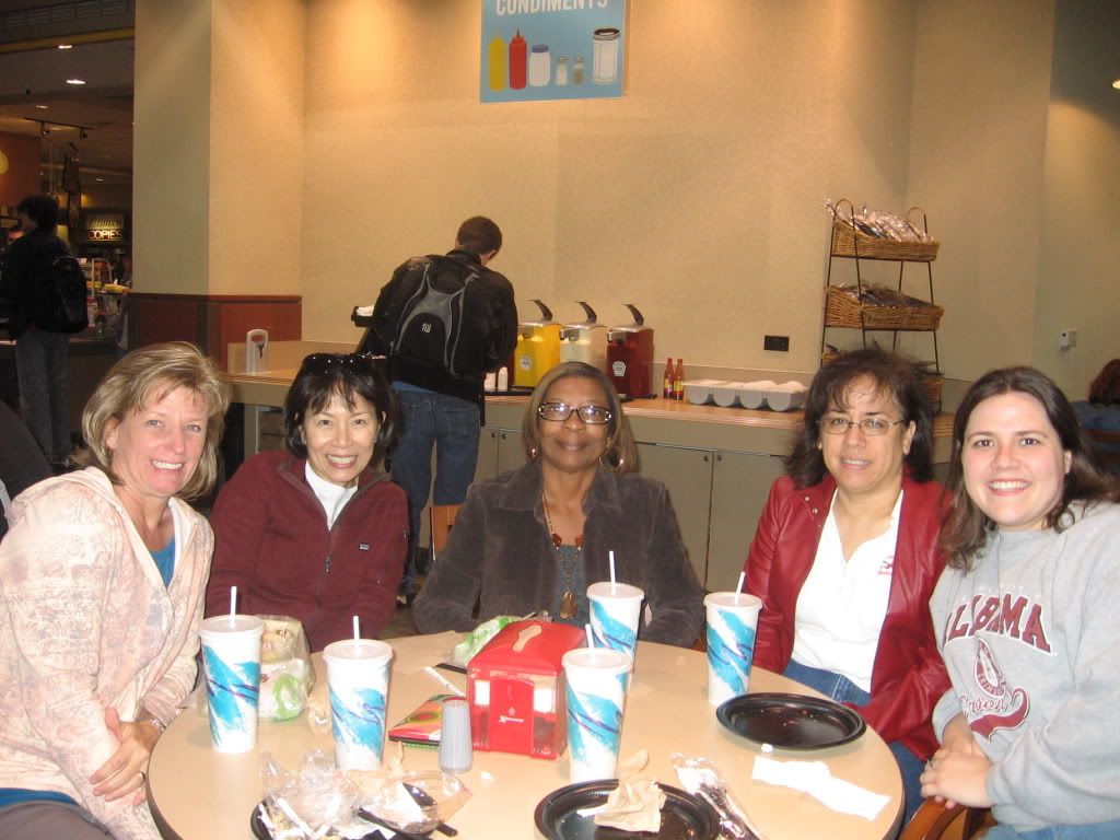 Sharon, Le, Annie, Virginia, and me at the Ferg