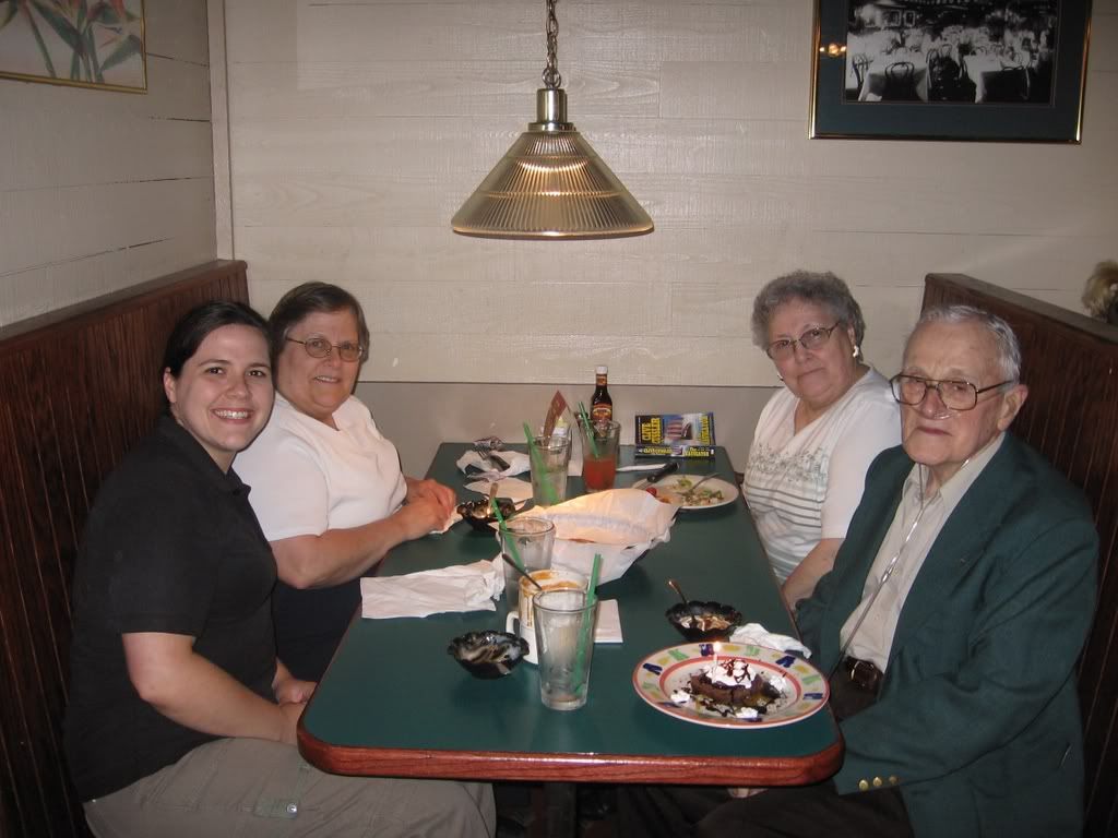 All of us at Grandpa's birthday dinner