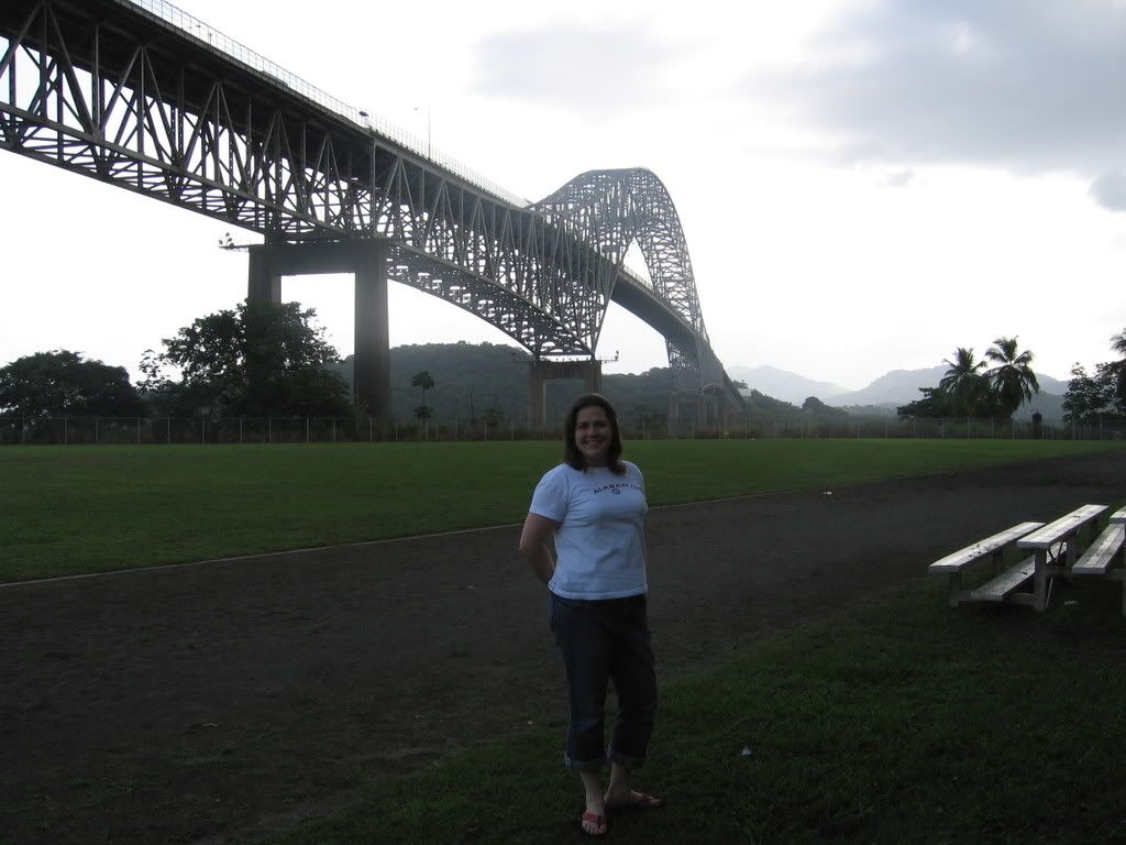 I love this shot!  Me underneath the Bridge of the Americas