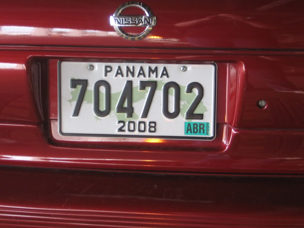 New license plates in Panama