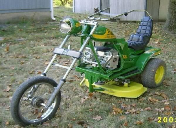 Red Neck Lawnmower Pictures, Images and Photos