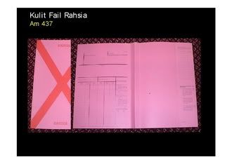 Kulit Fail Sulit (Am 436) Rajah 4 : Kulit Fail Rahsia (Am 437 .