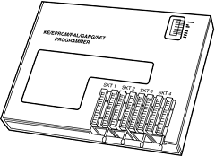 Typical gang (multi-socket) device programmer (PROM burner).