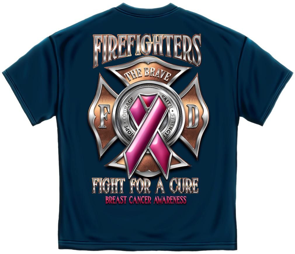 Cancer Awareness Fight For A Cure Firefighter TShirt eBay