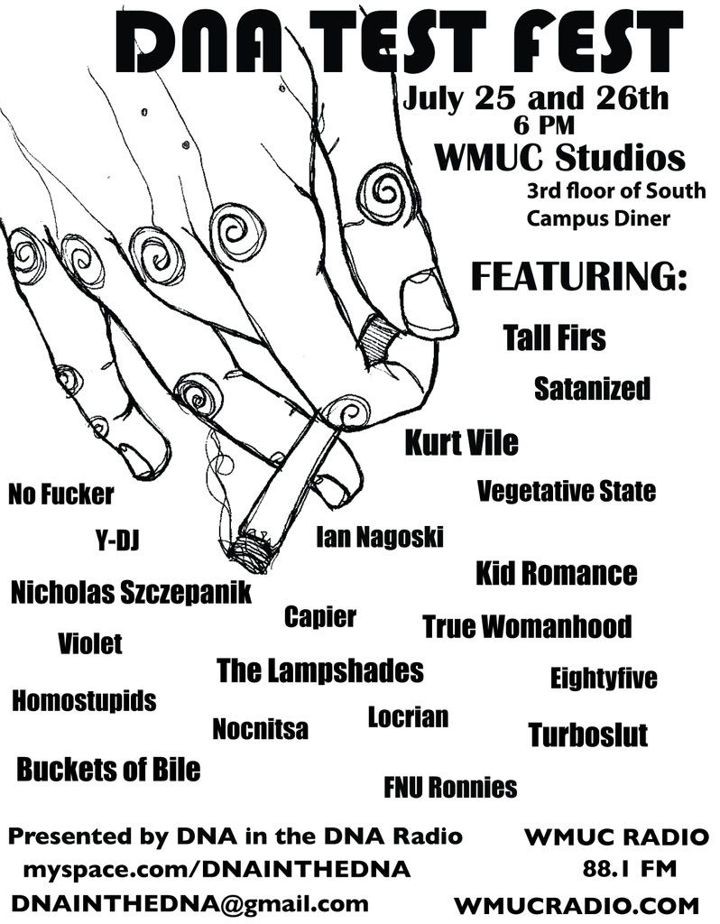 DNA TEST FEST @ WMUC Friday + Saturday 7/25+26