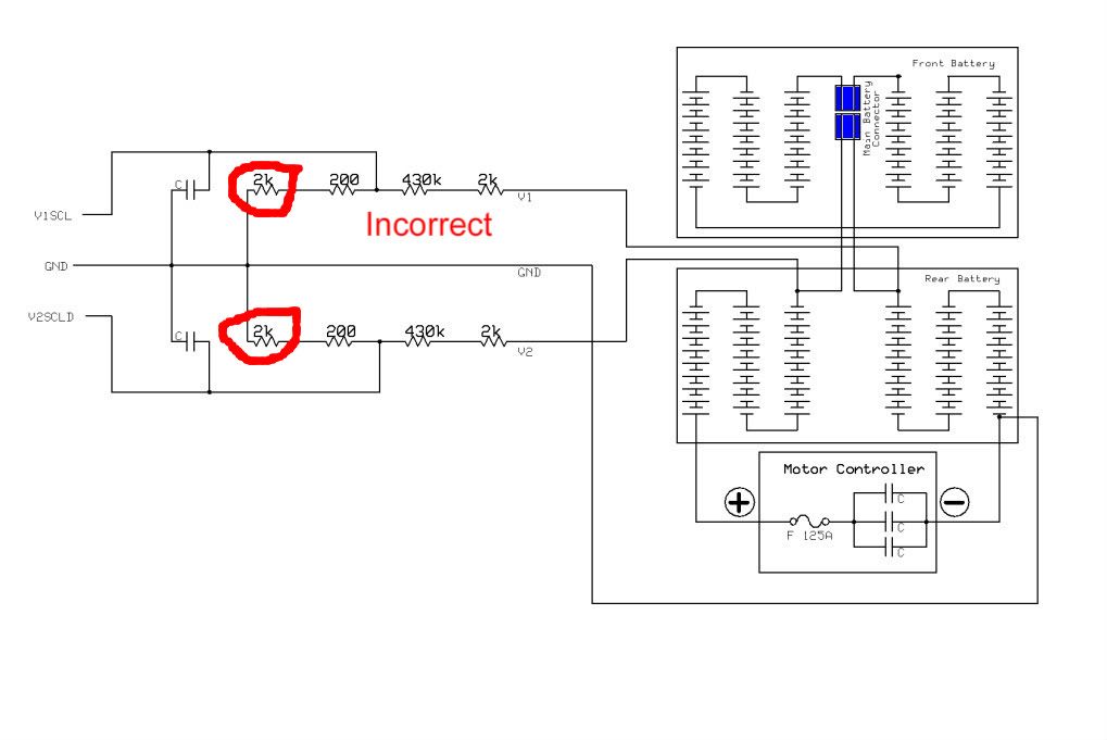 Circuit showing R14 as 2k not correct value of 10K