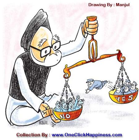 Funny Cartoon Images on Funny Cartoon Photo Of Manmohan Singh Fighting For Fdi In Retail   One