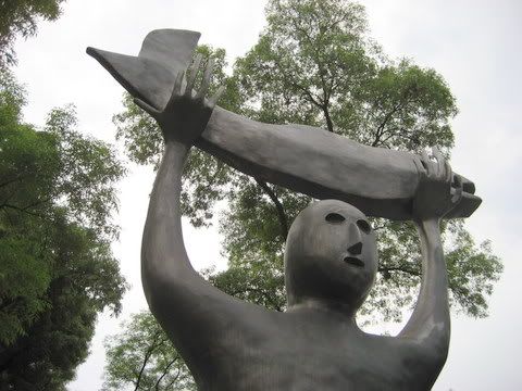Leonora Carrington Sculptures on Reforma Ave