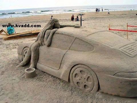 sandcar.jpg cool sand sculpture image by mtlhead420