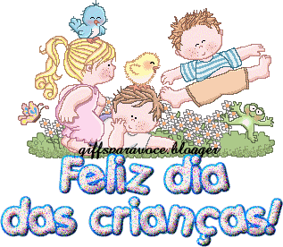 lindos recados e scraps para Orkut de Feliz Dia das Crianças!