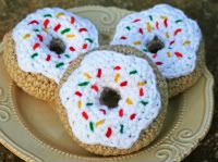 Vanilla Doughnuts With Sprinkles