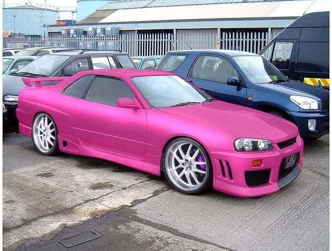 Pink nissan skylines