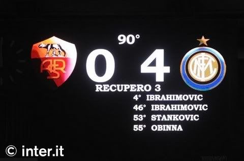 roma 0-4 inter