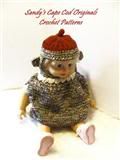 459 Toddler Sock Monkey Costume and Hat Crochet Pattern
