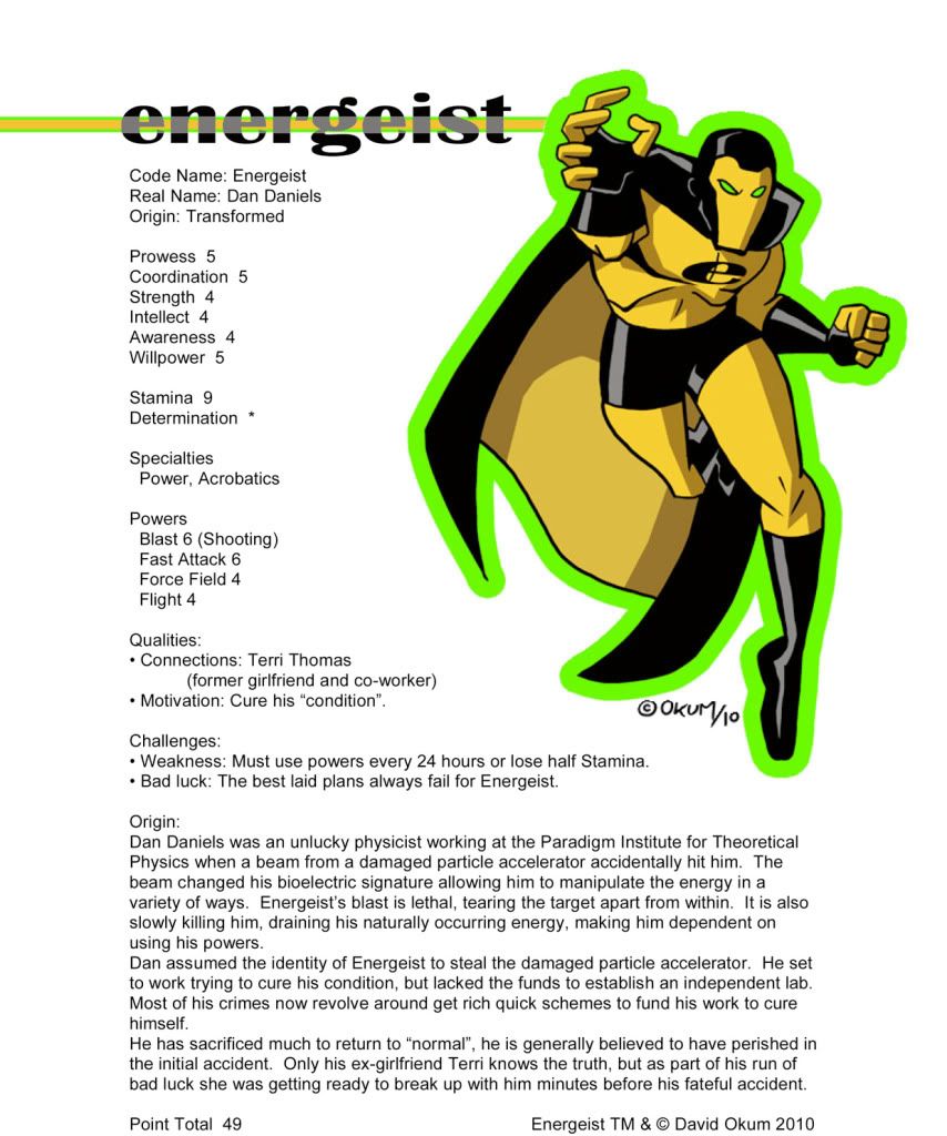 Energeistsheet