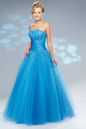 Romantic blue prom dresses 2010