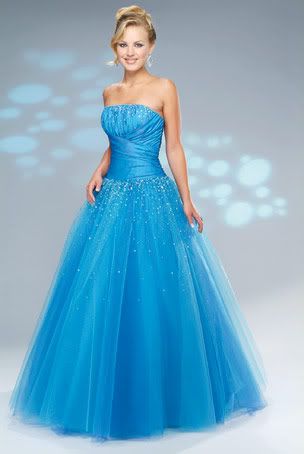 Romantic blue prom dresses 2010 wedding dresses in blue