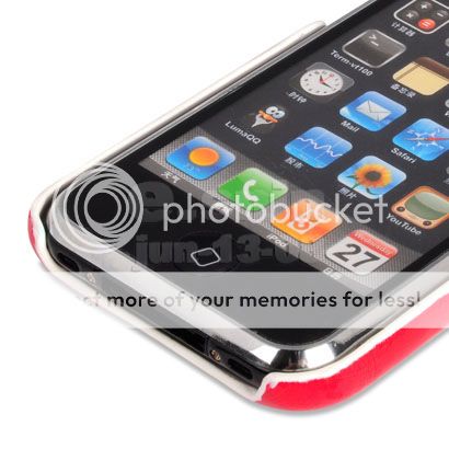 DENMARK FLAG LEATHER CASE BACK COVER FOR IPHONE 3GS 3G  