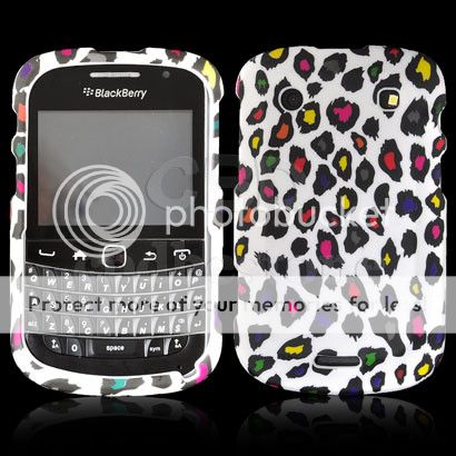   Leopard en caoutchouc dur Housse Etui Coque Pour BlackBerry 