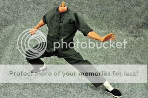 TD25 03 1/6 ZY TOYS Kung Fu Costume Man Suit Set Fit HT  