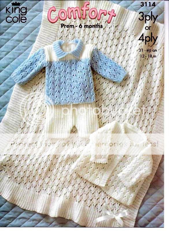 4ply Shawl,Jacket,Sweater Shorts Knit Pattern KC3114  